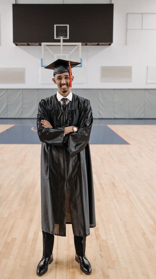 Cap Toss graduation reel template preview