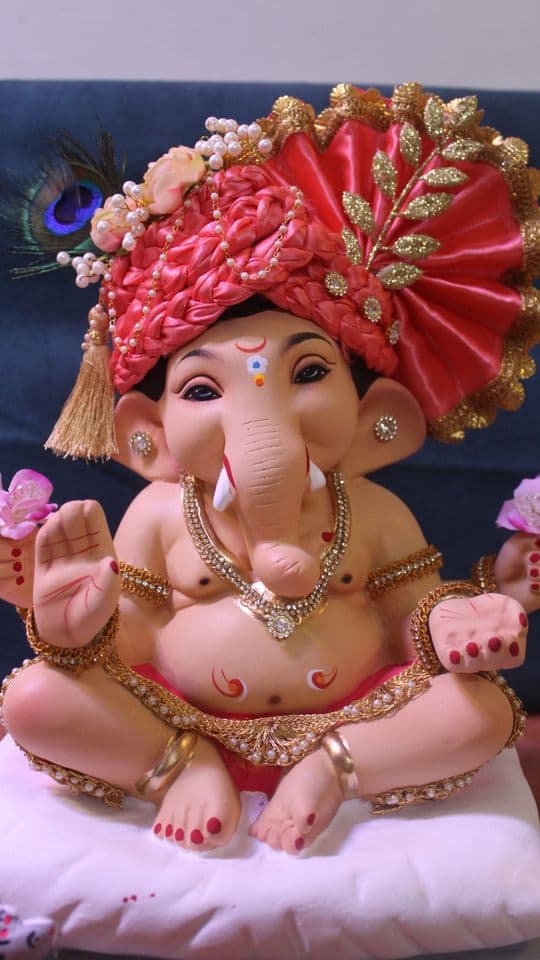 Gajanana Bappa devotional reel template preview