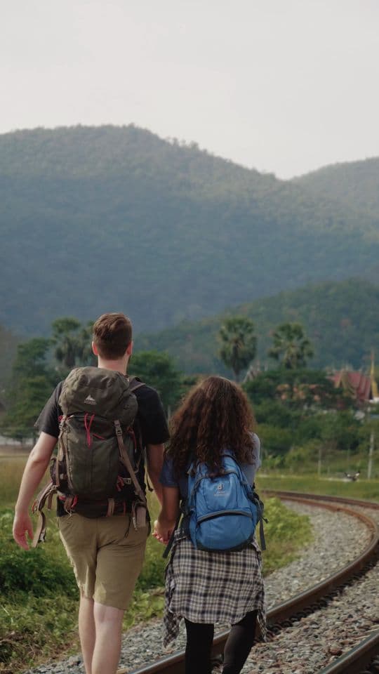 Two Backpacks travel reel template preview